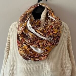 🔴Paisley print infinity scarf